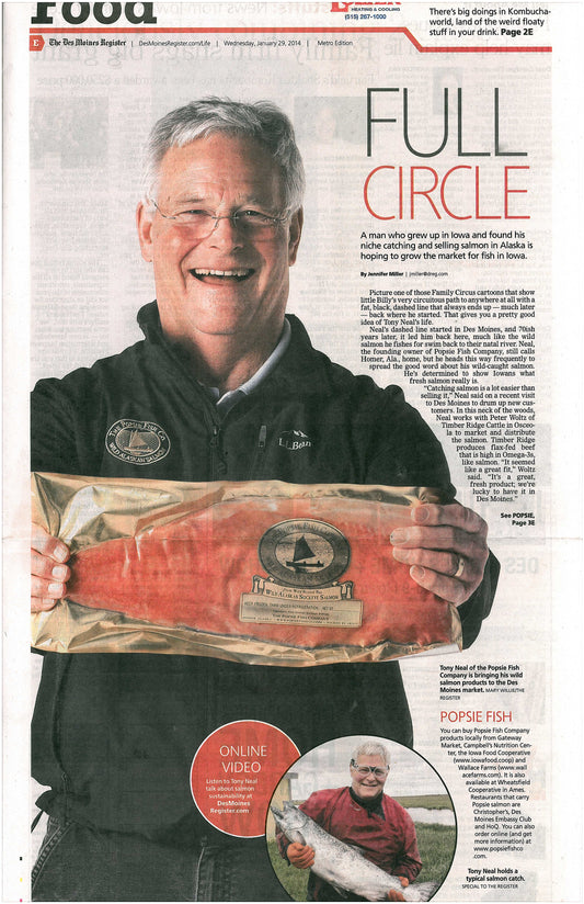 Featured in the Des Moines' Register