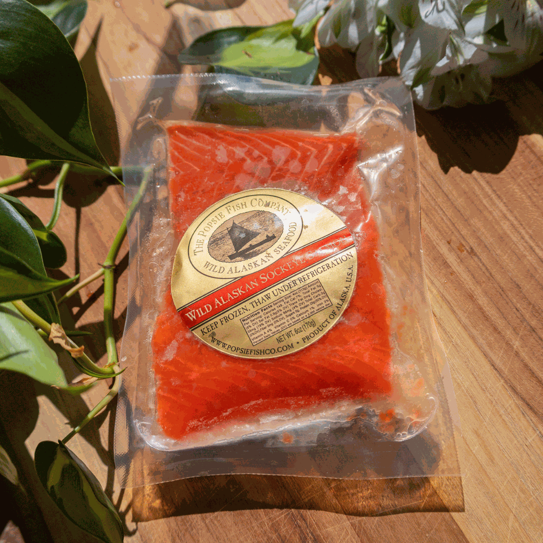 Wild Caught Alaskan Sockeye Salmon - Popsie Fish Co