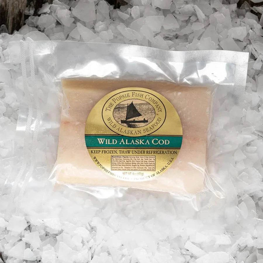 Frozen Wild Caught Alaskan Pacific Cod - Popsie Fish Co