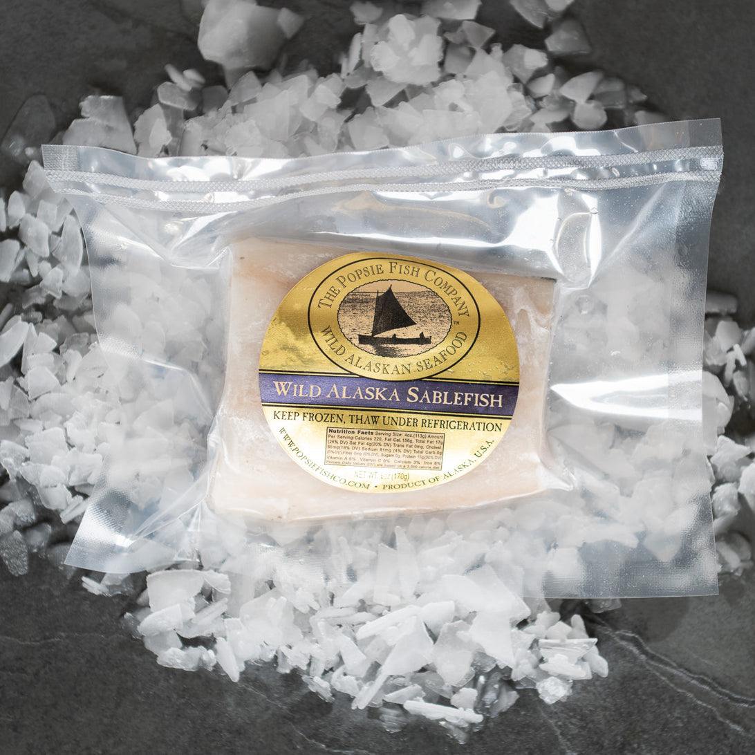 Frozen Wild Caught Alaskan Sablefish (Black Cod) - Popsie Fish Co