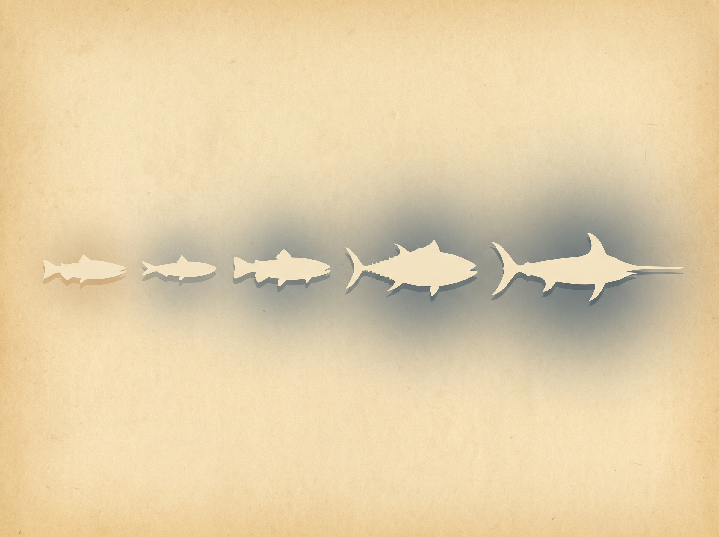 Visual chart showing mercury levels by fish size