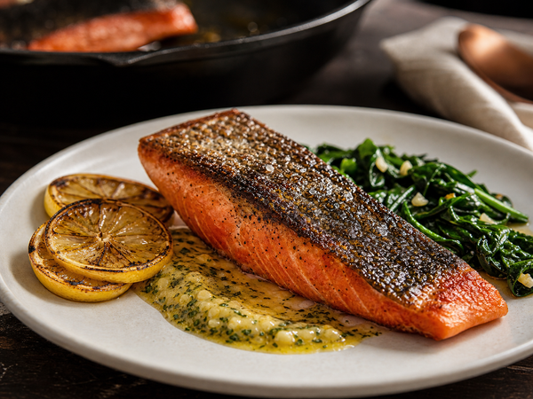 Classic Pan-Seared Sockeye Salmon
