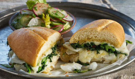 Oven Roasted Wild Alaska Cod Loin Sandwich