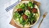Blackened Salmon Cakes with Greens