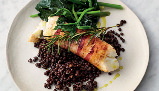 smoky pancetta cod
