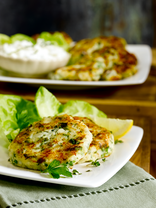 spring cod potato cakes recipe