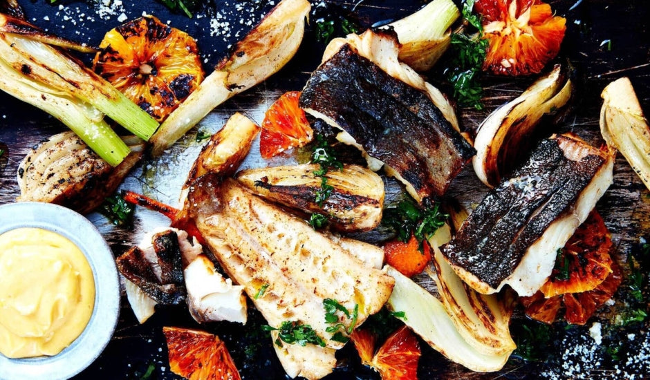 Roasted Alaska Sablefish with Charred Fennel