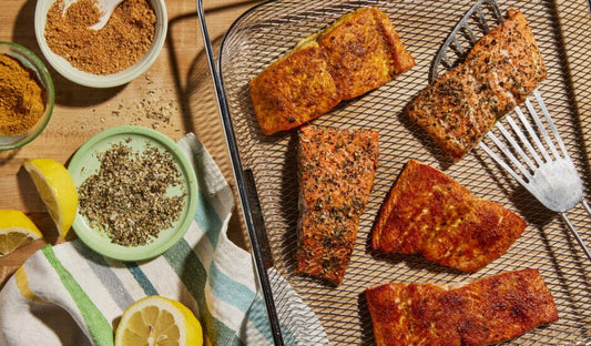 AIR FRYER ALASKA SALMON RUB 3 WAYS