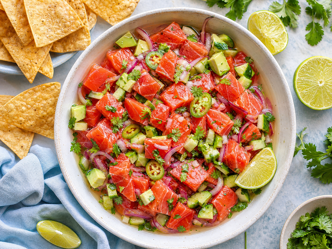 Salmon Ceviche Bristol Bay Sockeye