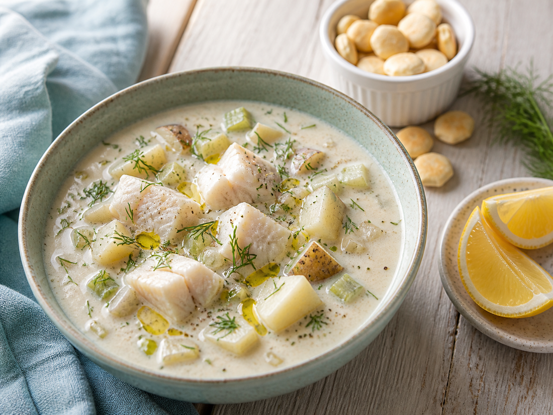 Instant Pot Halibut Chowder