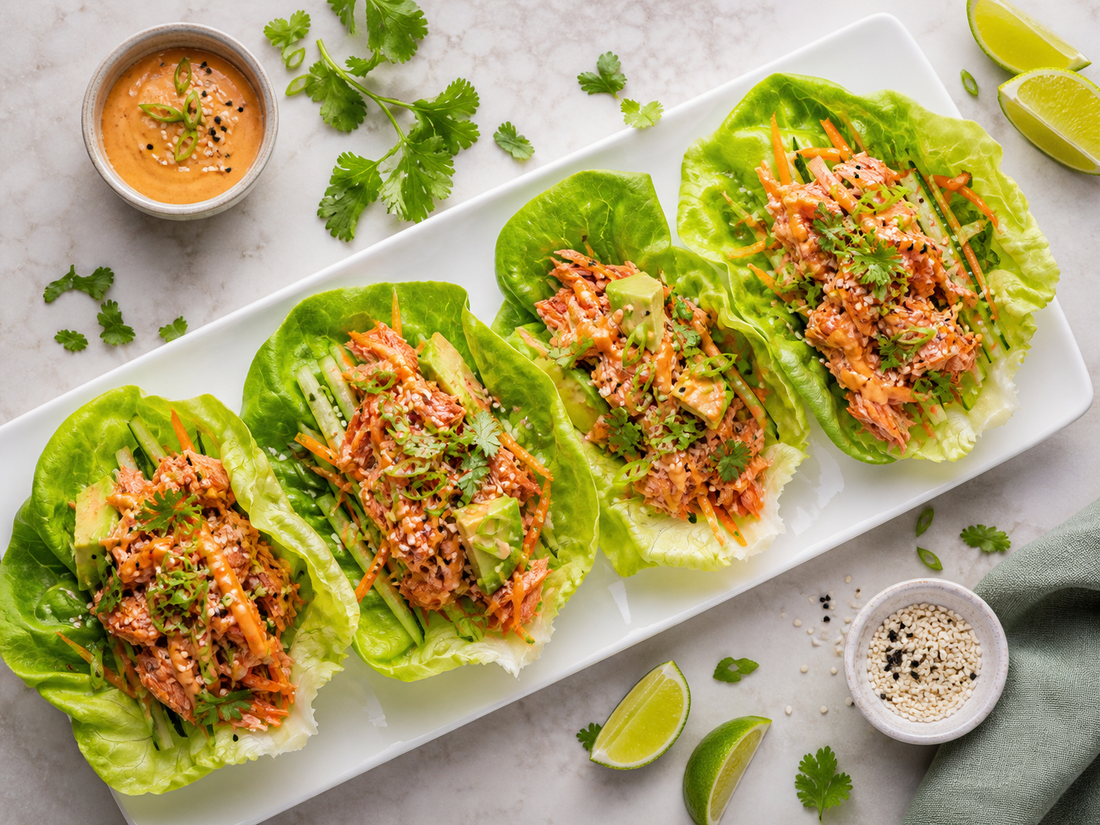 Salmon Lettuce Wraps
