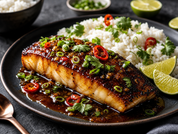 Pan-Seared Sablefish with Vietnamese Caramel Sauce