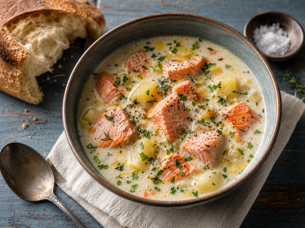 Bristol Bay Sockeye Salmon Chowder
