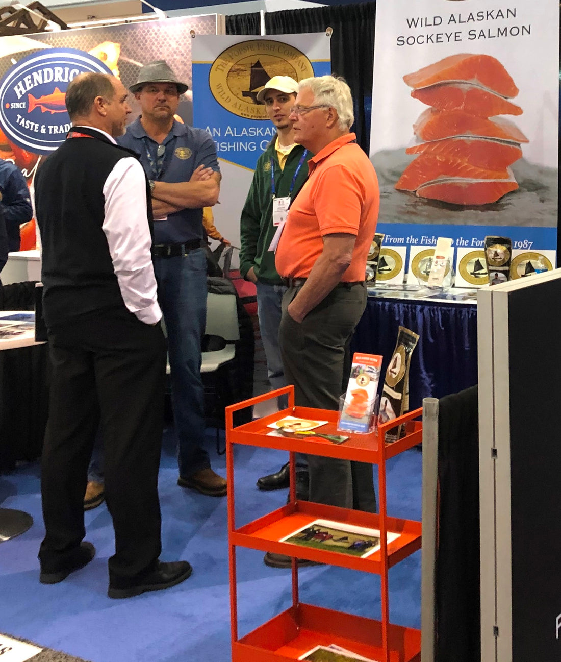 The Popsie Fish Company's premiere wild Alaskan Sockeye salmon fish boxes from Alaska were a hit. Wholesale customers loved our wild alaskan fish and wild alaskan seafood.