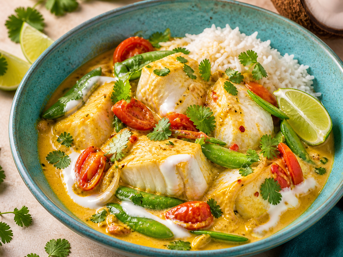 Coconut Curry Halibut