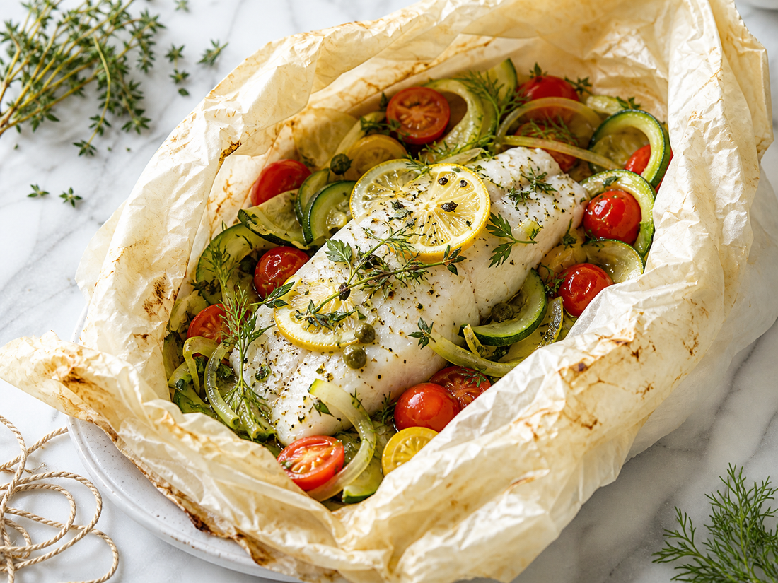 Cod en Papillote with Herbs