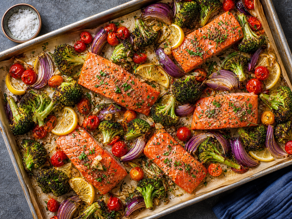 Sheet Pan Salmon with Roasted Vegetables