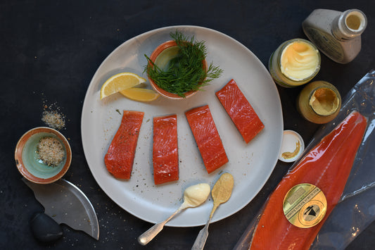 sockeye salmon plate