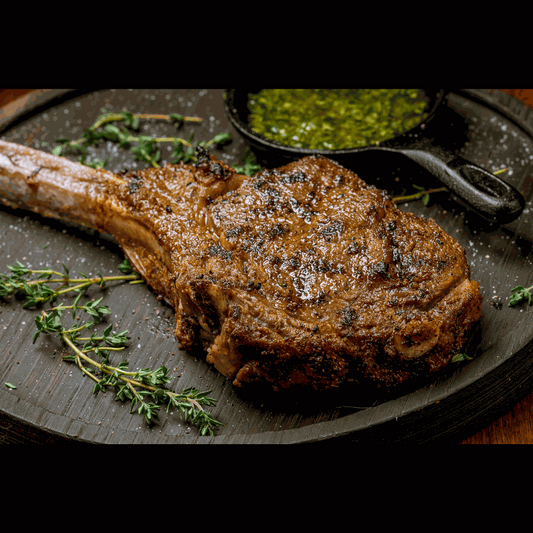 Tomahawk Steaks, Grass-Fed, Sustainable, Aged Beef