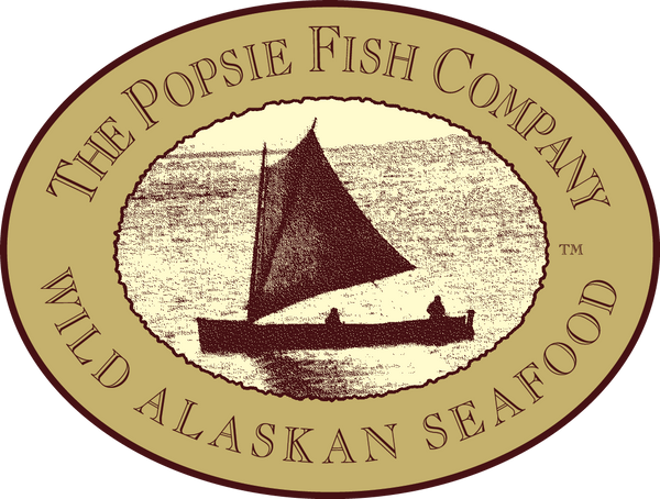 the POPSIE FISH company wild alaskan seafood logo