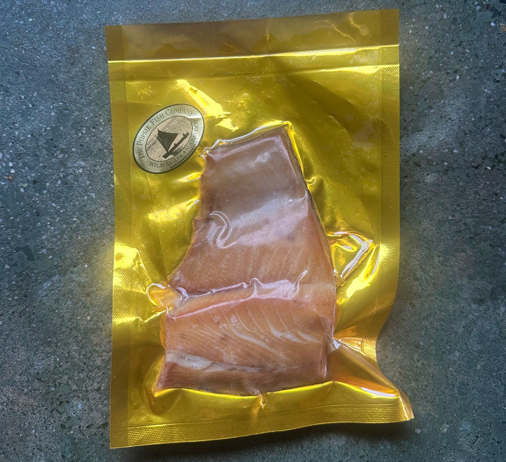 vacuum-packed wild alaskan smoked sablefish 6 oz package