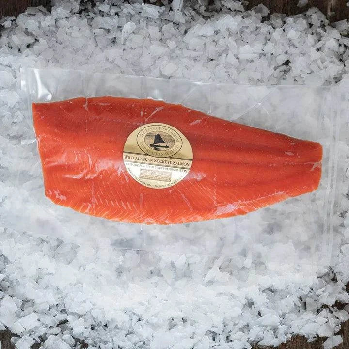 wild alaskan sockeye salmon filet frozen