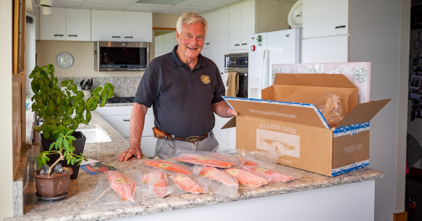 sockeye salmon delivery box unboxing