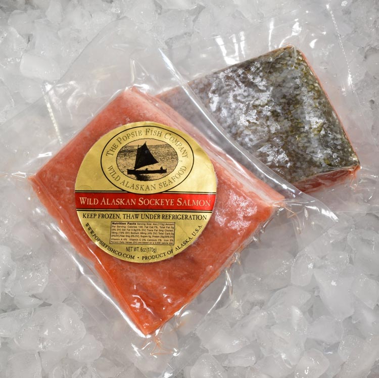 Wild Alaskan Sockeye Salmon Portion from best wild alaskan salmon company serving Bristol Bay salmon