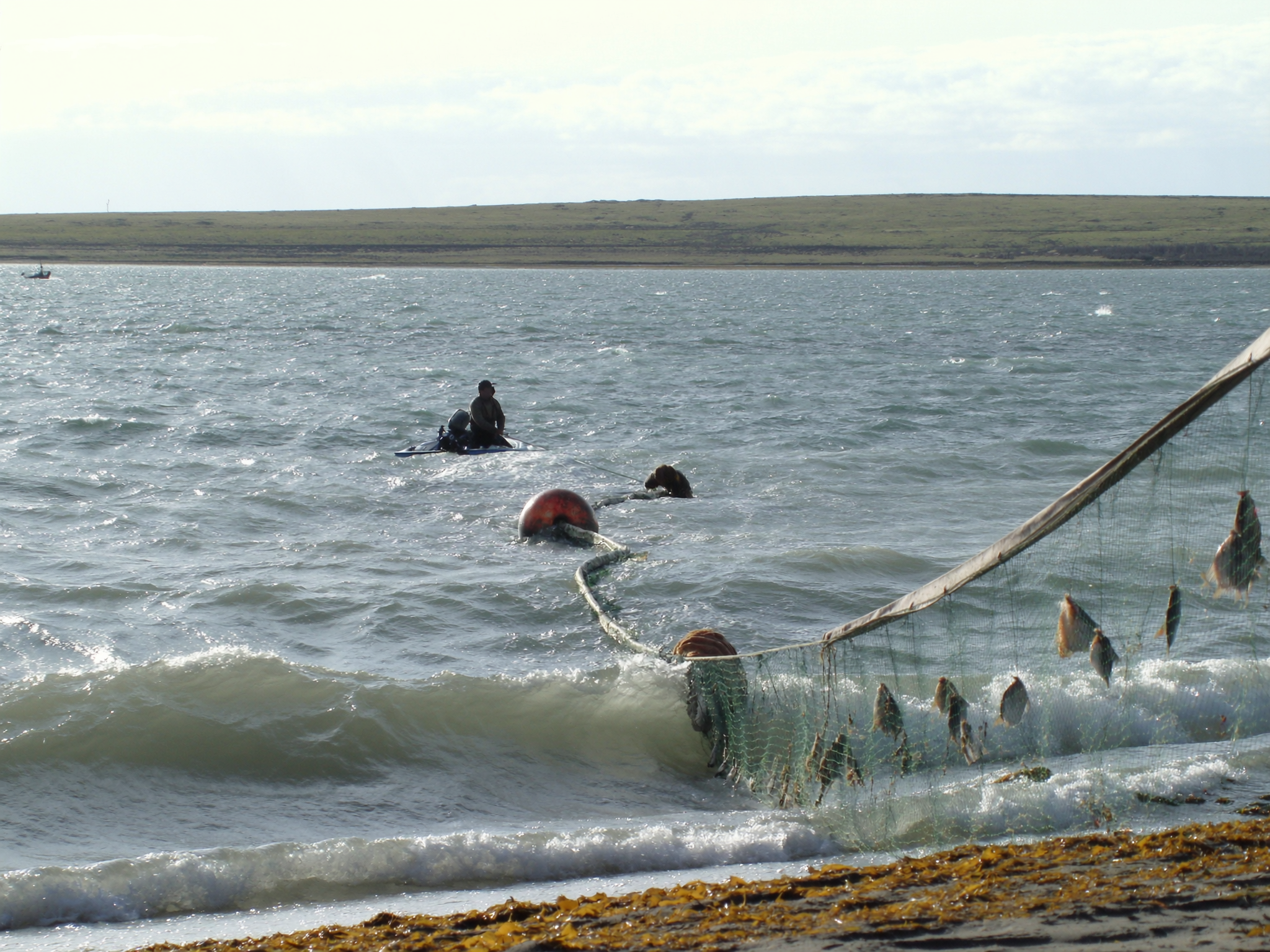 Setnet fishing operations on Bristol Bay
